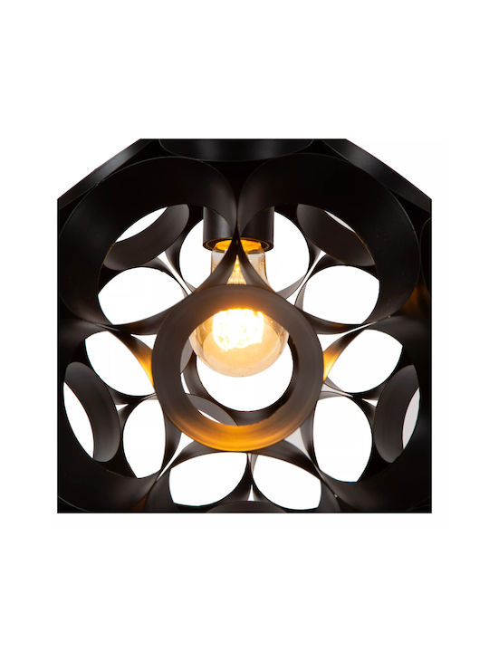 Lucide Lightning Κρεμαστό Φωτιστικό Μαύρο με Ντουί E27 30x163εκ.