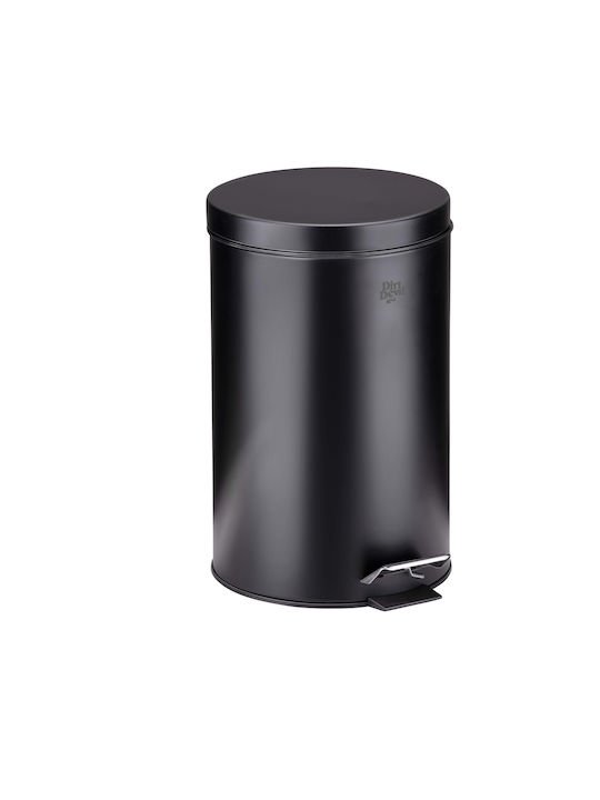 Dirt Devil Coș de Gunoi Plastic cu Pedală Negru 12l