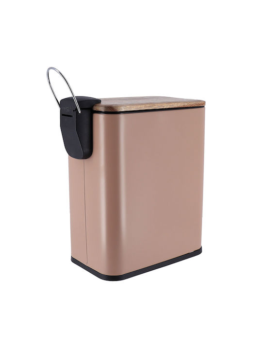 Atmosphera Abfalleimer Abfall Metallisch Braun 28x14x28cm 1Stück