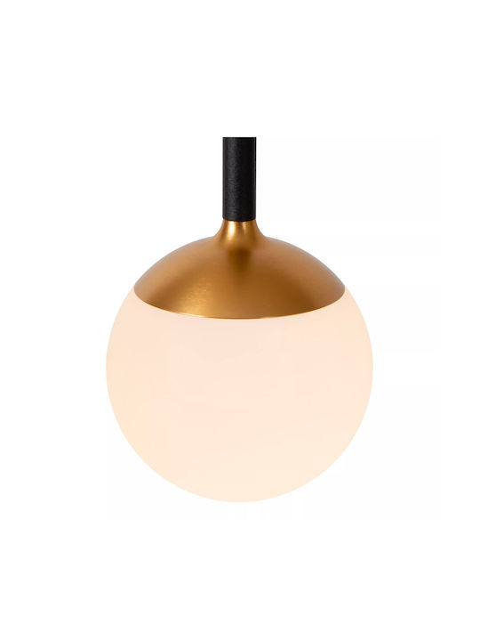 Lucide Lightning Calina Κρεμαστό Φωτιστικό Μαύρο LED με Θερμό Λευκό Φως 42x42εκ.