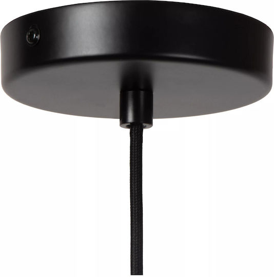 Lucide Lightning Rollo Pendant Light Orange with Socket E27 40x40x150cm