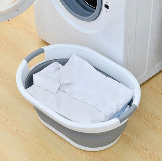 Cadă pliabilă multifuncțională Idealstore Dimensiuni 38 X 53 X 6 15 24 cm Înălțime reglabilă pe 3 niveluri Material silicon-plastic Capacitate 25l Dotată cu mânere de transport