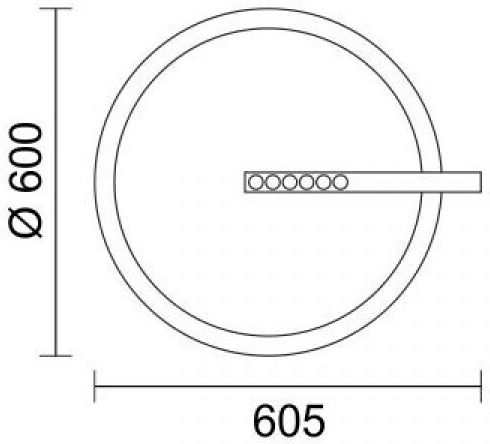 Spot Light LED Κρεμαστό Φωτιστικό 60x60εκ. Spot Light LED Κρεμαστό Φωτιστικό 60x60εκ.