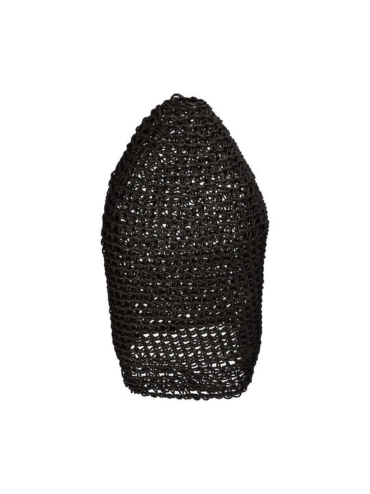 Zaros Hängelampe Schwarz Raster mit Fassung E27 30x30x65cm.