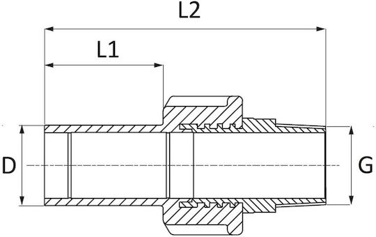 Pe Нипел Електрофузионен Връзка 32x1 Gz Pe100 Sdr11 Ef