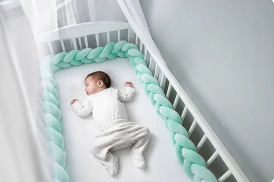 Bettumrandungen Geflochten Innerhalb Mint Green