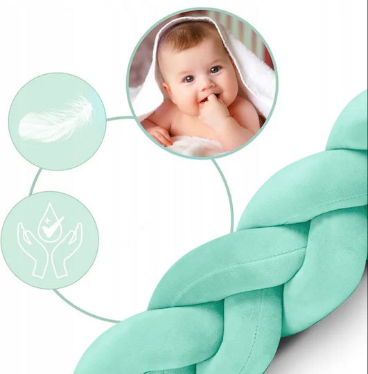 Bettumrandungen Geflochten Innerhalb Mint Green