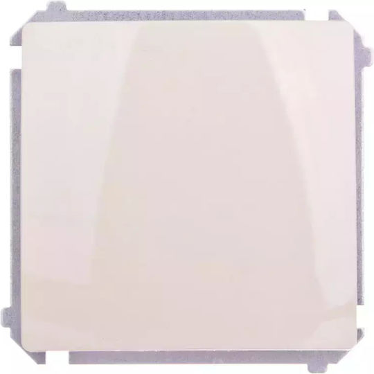 Kontakt-Simon Simon Basic Recessed Wall Switch Lighting One-Way without Frame Beige