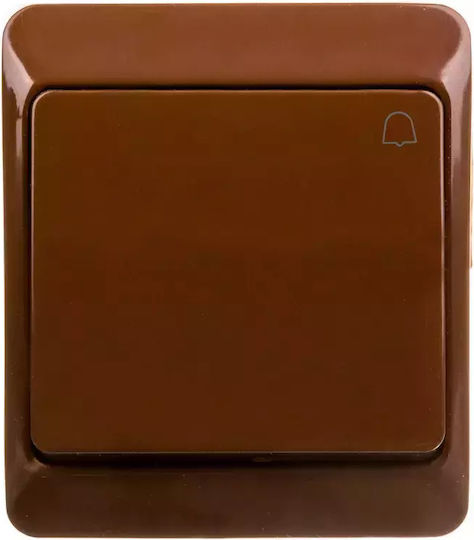 Elektro Plast Waterproof Wall Switch Lighting with Frame Brown
