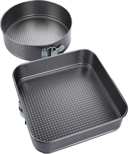 General Trade Non-stick Aluminum Cake Baking Pan with Removable Bottom 3pcs