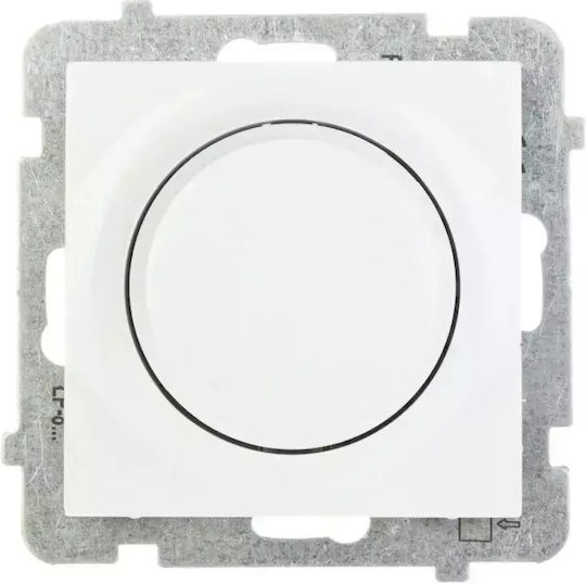 Ospel Rotary Switch Lighting without Frame White