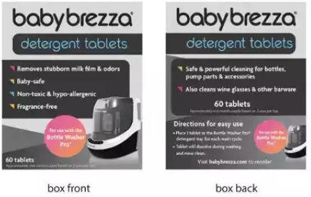 Baby Brezza Detergent Tablets Bottle Washer Pro 120 Tablets
