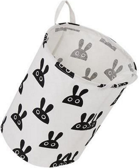 Kinder Wäschekorb aus Stoff Schwarz 43x37cm 1Stück