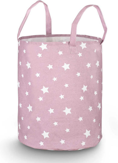 Cutie de Jucării pentru Copii din Țesătură Roz 60x35cm 1buc