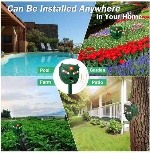 Ultrasonic Repellent Device Rodents / Cats Solar