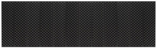 Spumant Single Substrat Camping 180x60cm Grosime 1cm în culoarea Negru