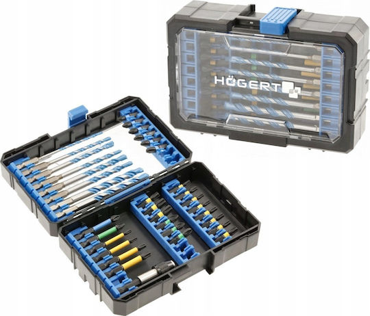 Hogert Impact Screwdriver Bits Set 35pcs + Drills