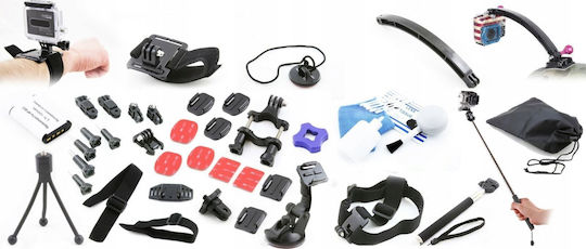 Xrec 360-Degree Rotating Base Helmet for Gopro Hero 7 6 5 + 4 3+ 3 2 1