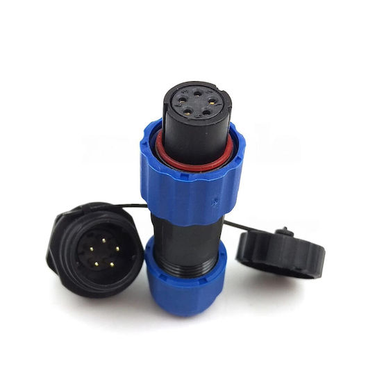 Waterproof Connector Ip68 13mm 5-pin Set 5 Pin
