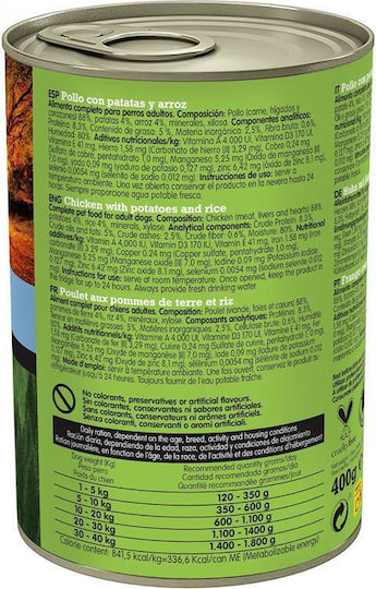 Arquivet Wet Food for Senior Dogs in Cans with Chicken Diet 400gr