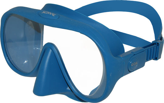 Goa Diving Mask Silicone Steel Blue