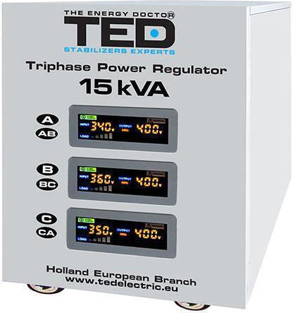Maximum 15kva Network Stabilizer Svc Three-phase Servomotor Three-phase Ted000101