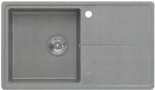 GraniteQ Ένθετος Inox Μ78xΠ45cm Ασημί