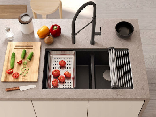 GraniteQ Υποκαθήμενος από Συνθετικό Γρανίτη Μ76xΠ45cm