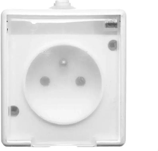 KOS Single Walled Power Socket Waterproof Transparent