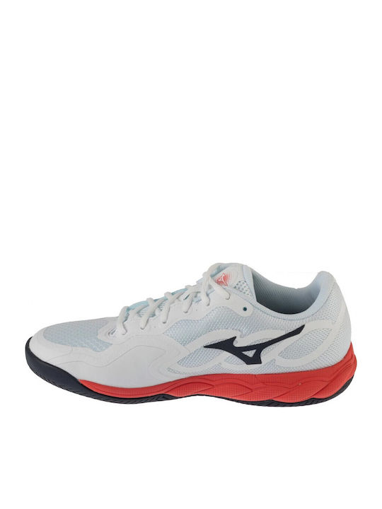 Mizuno Enforce Court Ac Ανδρικά Παπούτσια Τένις Λευκά