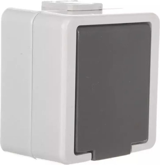 Timex Priză Electrică Mortice Single Rezistentă La Apă Gri