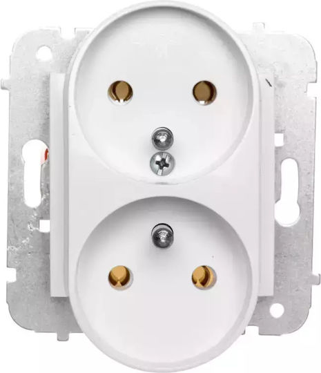 Elektro Plast Power Socket White 1pcs