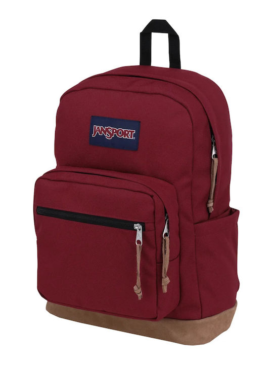 Jansport Σχολική Τσάντα Πλάτης Κόκκινη με Θήκη για Παγούρι 31lt