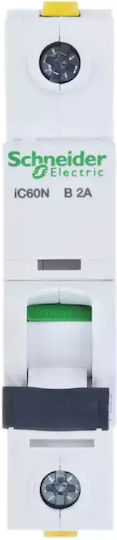 Schneider Electric Автоматичен Прекъсвач 2Спецификация Еднополюсен AC A9F03102
