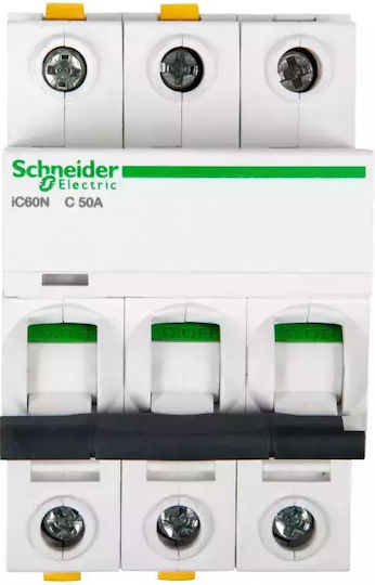 Schneider Electric Automatischer Schutzschalter 50A Dreipolig AC A9F04350