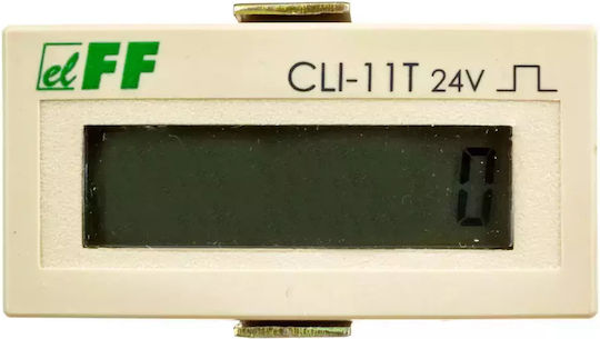 F&F Брояч На Импулси За Ел. Табло Дигитален Еднофазен CLI-11T-24V