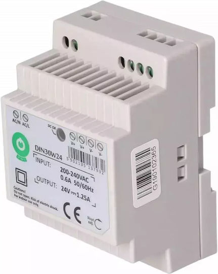 Din 30w 24v 1.25a Power Supply Din Rail
