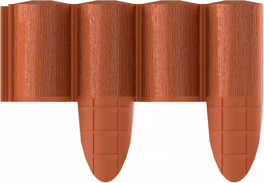Cellfast Holzgartenbordüre in Rot Farbe 8.5cm x 2.4m
