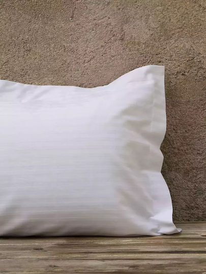 Hotelkissenbezug Gestreift aus Baumwolle & Polyester 73x52cm.