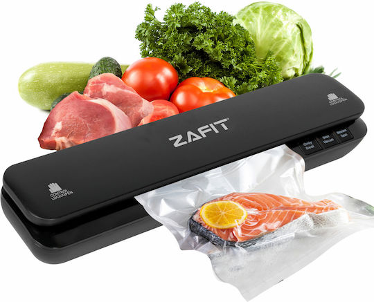 Aparat de Vidat Alimente Zafit Vid-360w, Bară de Etanșare 30 cm, 10 Pungi Incluse, Negru
