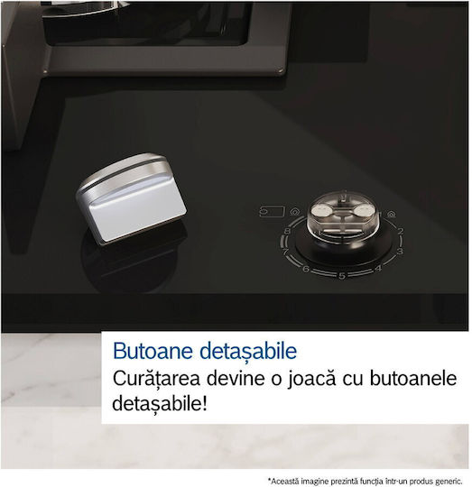 Bosch Serie 6 Natural Gas Cooktop Autonomous 60x52εκ.