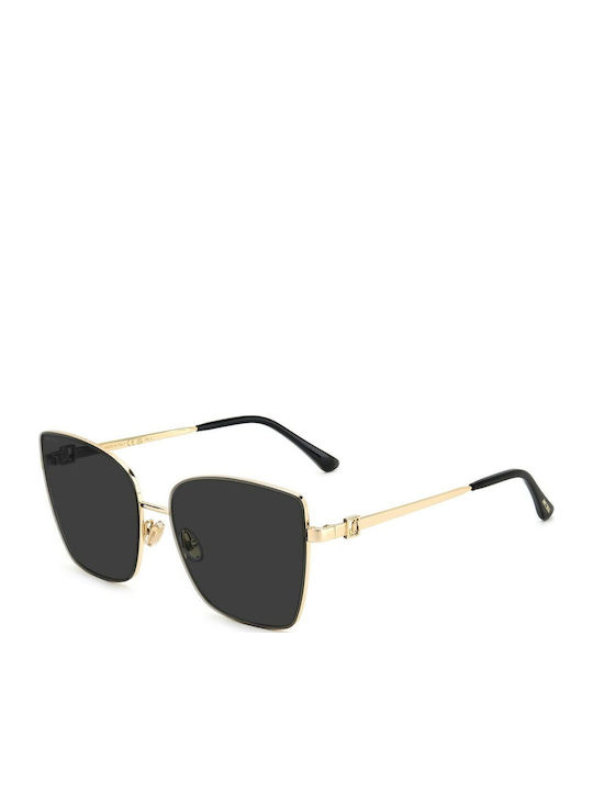 Jimmy Choo Γυναικεία Γυαλιά Ηλίου με Χρυσό Μεταλλικό Σκελετό και Γκρι Φακό VELLA-S-2M2