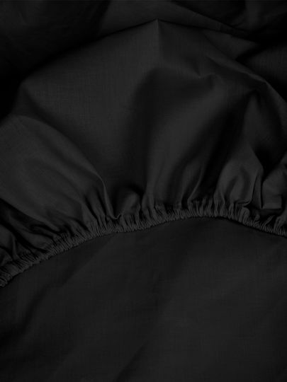 Sunshine Sheet Semi Double with Elastic 120x200+30cm. Cotton Feelings 151 111 Black