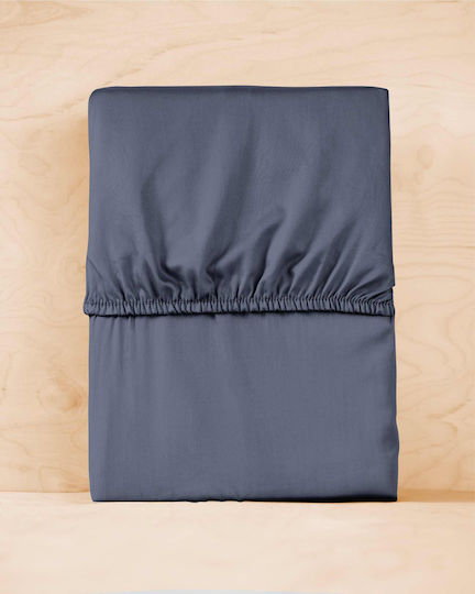 Detexpol Σεντόνι King Size με Λάστιχο 180x200εκ. Blue