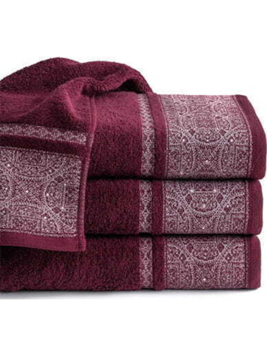 Detexpol Bath Towel 70x140cm Burgundy Weight 500gr/m²