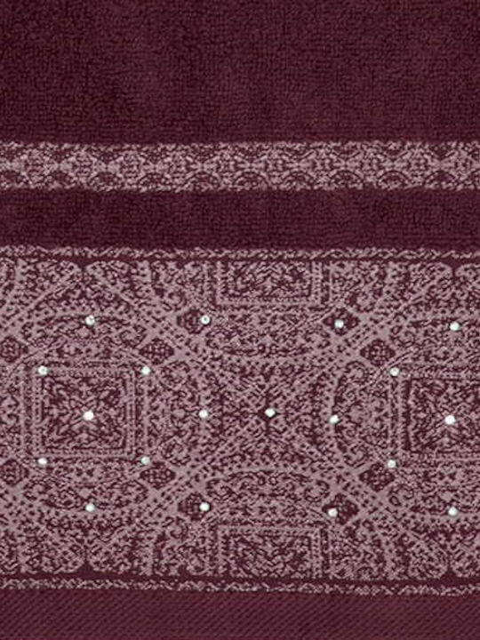 Detexpol Bath Towel 70x140cm Burgundy Weight 500gr/m²