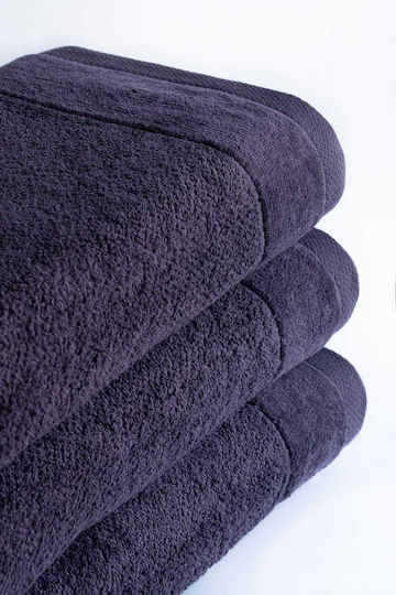 Detexpol Πετσέτα Προσώπου 50x90εκ. Plum Purple Βάρους 550gr/m²
