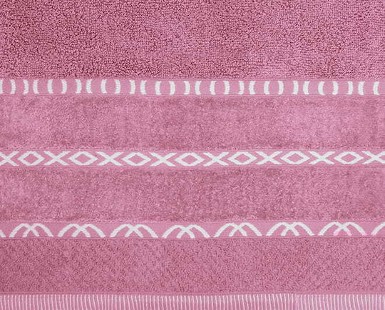 Detexpol Prosop de mână 30x50cm. Roz Greutate 550gr/m²