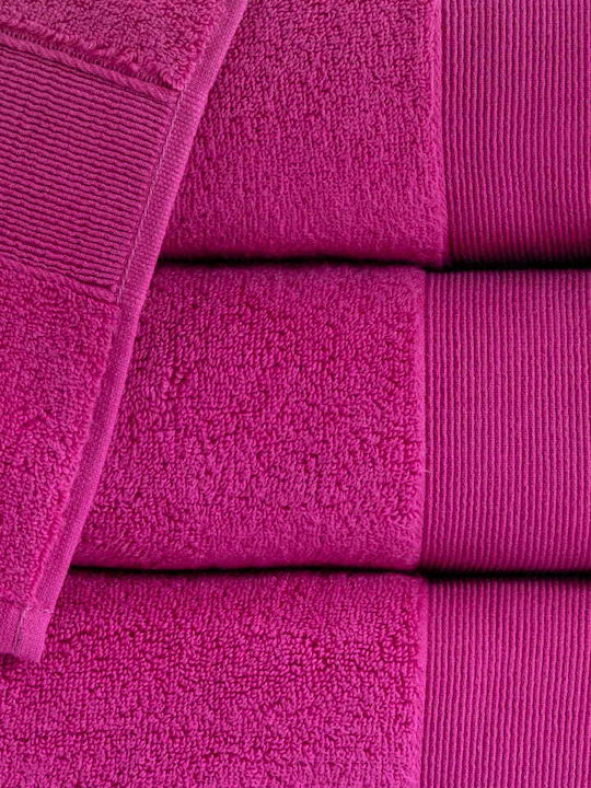 Detexpol Πετσέτα Προσώπου 50x90εκ. Amaranth Βάρους 100gr/m²