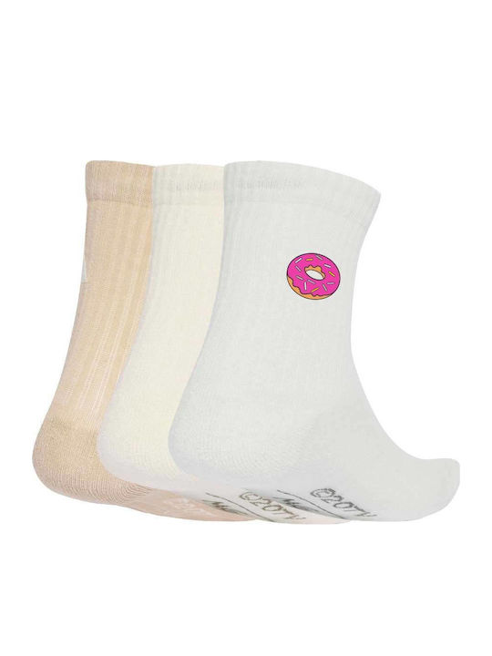 adidas Kids' Socks Beige 3 Pairs
